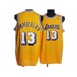 nba los angeles lakers #13 lhamberlain m&n yellow