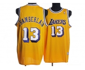 nba los angeles lakers #13 lhamberlain m&n yellow