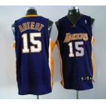 nba los angeles lakers #15 artest blue