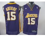 nba los angeles lakers #15 artest purple[2011 revolution 30]