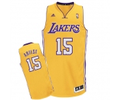 nba los angeles lakers #15 artest yellow[2011 revolution 30]