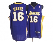 nba los angeles lakers #16 gasol blue