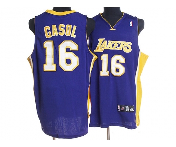 nba los angeles lakers #16 gasol blue