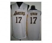 nba los angeles lakers #17 bynum white[revolution 30]