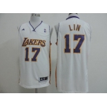 nba los angeles lakers #17 lin white[revolution 30 swingman]