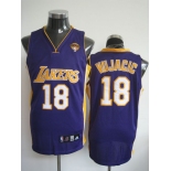 nba los angeles lakers #18 vujacic purple