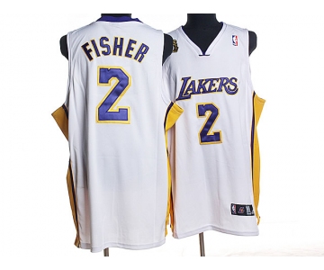 nba los angeles lakers #2 flsher white