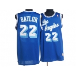 nba los angeles lakers #22 baylor m&n blue