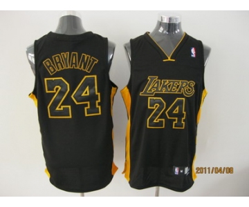 nba los angeles lakers #24 bryant black (黑字金边)