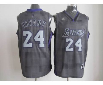 nba los angeles lakers #24 bryant black/grey[2012]