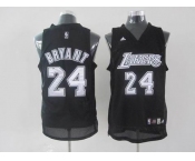 nba los angeles lakers #24 bryant black(white number)fans edition