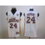 nba los angeles lakers #24 bryant white[2012 latin nights]