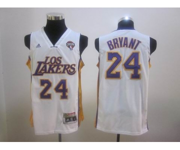 nba los angeles lakers #24 bryant white[2012 latin nights]