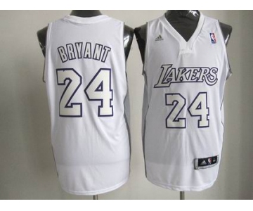 nba los angeles lakers #24 bryant white[fullwhite-2]