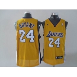 nba los angeles lakers #24 bryant yellow(fans edition)