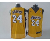 nba los angeles lakers #24 bryant yellow(fans edition)