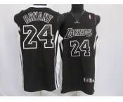 nba los angeles lakers #24 kobe bryant black(black number)