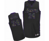 nba los angeles lakers #24 kobe bryant black[camo fashion swingman]