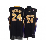 nba los angeles lakers #24 kobe bryant black(gold number)