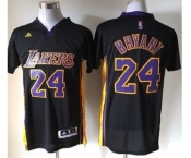 nba los angeles lakers #24 kobe bryant black[new