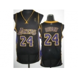 nba los angeles lakers #24 kobe bryant black[revolution 30][purple number]