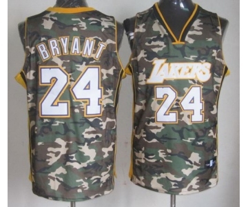 nba los angeles lakers #24 kobe bryant camo