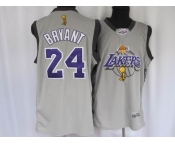 nba los angeles lakers #24 kobe bryant grey