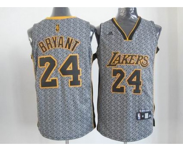 nba los angeles lakers #24 kobe bryant grey[static fashion swingman]