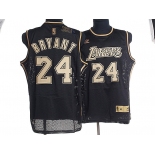 nba los angeles lakers #24 kobe bryant m&n black