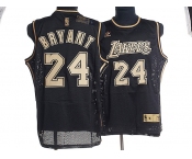 nba los angeles lakers #24 kobe bryant m&n black