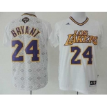 nba los angeles lakers #24 kobe bryant white[2014 new]