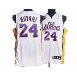 nba los angeles lakers #24 kobe bryant white(los city edition)