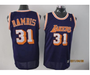 nba los angeles lakers #31 rammbis blue