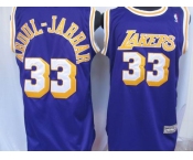 nba los angeles lakers #33 abdul-jabbar m&n purple