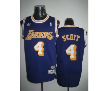 nba los angeles lakers #4 scott m&n purple