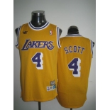 nba los angeles lakers #4 scott m&n yellow