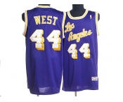 nba los angeles lakers #44 west m&n purple