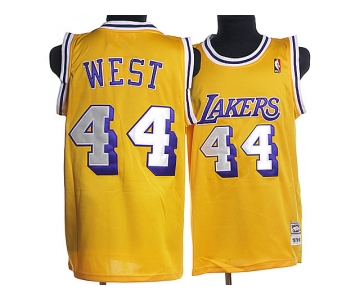 nba los angeles lakers #44 west m&n yellow