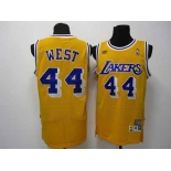 nba los angeles lakers #44 west m&n yellow[number purple]