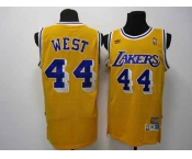 nba los angeles lakers #44 west m&n yellow[number purple]