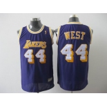 nba los angeles lakers #44 west purple