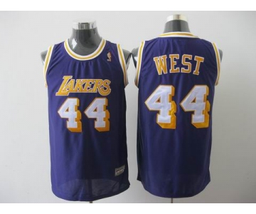 nba los angeles lakers #44 west purple