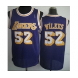 nba los angeles lakers #52 wilkes purple[m&n]