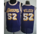 nba los angeles lakers #52 wilkes purple[m&n]