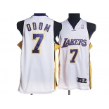 nba los angeles lakers #7 odom white