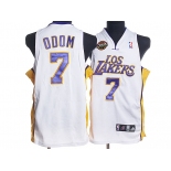 nba los angeles lakers #7 odom white(los city edition)