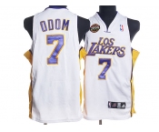 nba los angeles lakers #7 odom white(los city edition)