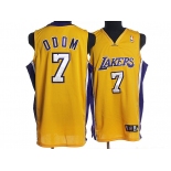 nba los angeles lakers #7 odom yellow