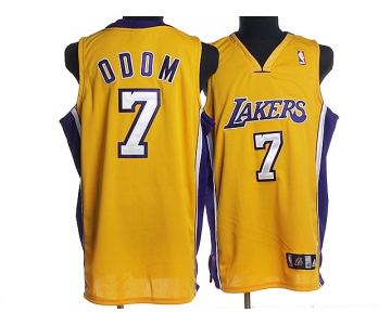 nba los angeles lakers #7 odom yellow