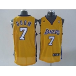 nba los angeles lakers #7 odom yellow(fans edition)